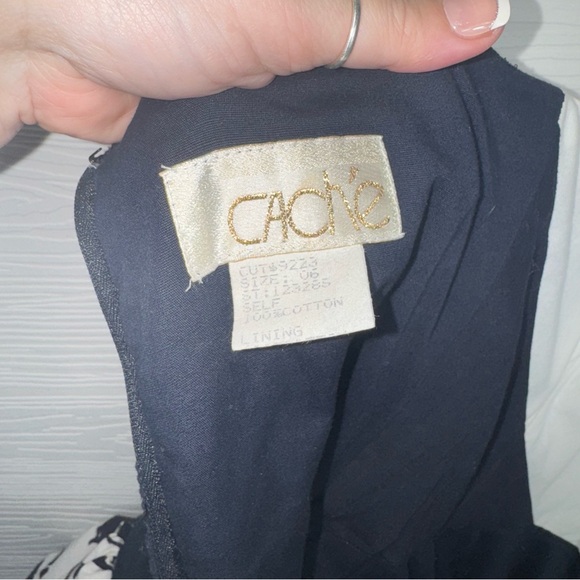 Cache Black White 80s Style Peplum strapless dress - Picture 10 of 10